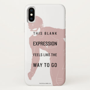 Funda Para iPhone X La silueta de destello de la cita de la "expresión