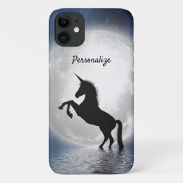 Funda Para iPhone 11 La silueta de unicornio sobre la personalización d