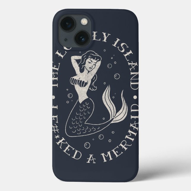 Funda De Case-Mate Para iPhone La sirena de la isla solitaria (Reverso)