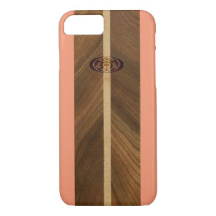 Funda Para iPhone 8/7 La tabla de surf Rocky Point Hawaii Faux Wood