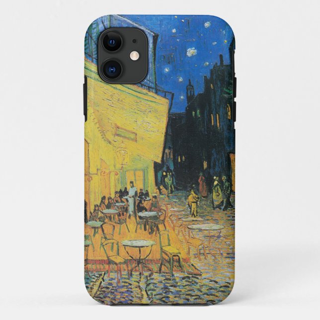 Funda De Case-Mate Para iPhone La terraza de Van Gogh Café por la noche (Reverso)