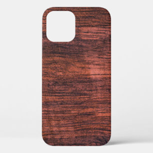 Funda Para iPhone 12 La textura de madera oscura solía ser un fondo. Na