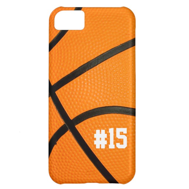 Funda De Case-Mate Para iPhone La textura del baloncesto personalizó # el caso (Atrás)