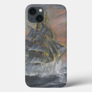 Funda Para iPhone 13 La tierra Nova dirige en un amanecer feroz del