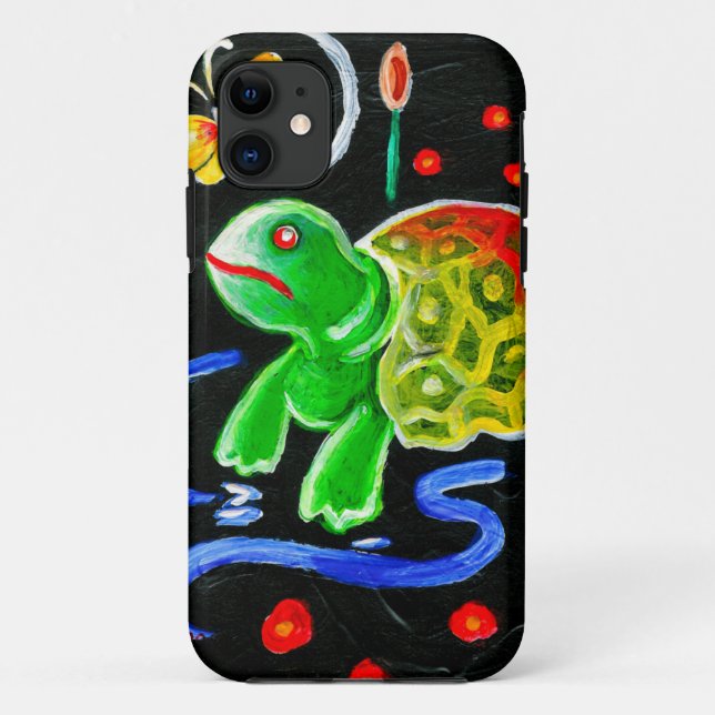 Funda De Case-Mate Para iPhone La Tortuga Funky (Reverso)