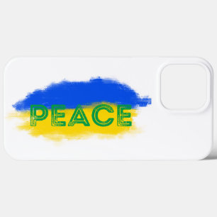 Funda Para iPhone 13 Pro Max La Ucrania azul y amarilla inspiró la paz sin guer