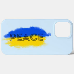 Funda Para iPhone 13 Pro Max La Ucrania azul y amarilla inspiró la paz sin guer