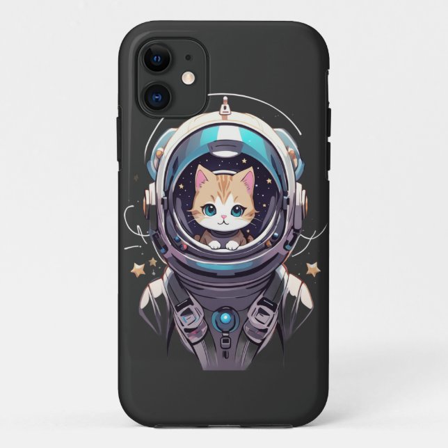 Funda De Case-Mate Para iPhone La última frontera de Kitty cósmico (Reverso)