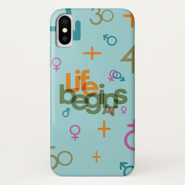Funda De Case-Mate Para iPhone La vida comienza en (Personaliza) | (Reverso)