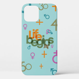 Funda Para iPhone 12 Pro La vida comienza en (Personaliza)