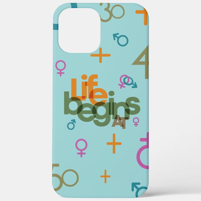 Funda De Case-Mate Para iPhone La Vida Comienza En (Personaliza) | (Reverso )