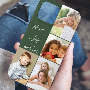 Funda Para iPhone 13 Pro Max La vida de Nana es la mejor vida 4 Collage de foto