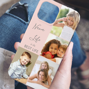Funda Para iPhone 13 Pro Max La vida de Nana es la mejor vida 4 Collage de foto