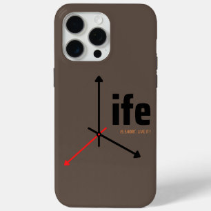 Funda Para iPhone 15 Pro Max la vida es corta, vívela