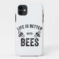 La vida es mejor con abejas abeja mielera Fan de a