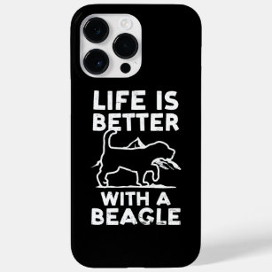 Funda Para iPhone 14 Pro Max De Case-Mate La Vida Es Mejor Con Un Beagle Design Beagle Hunin