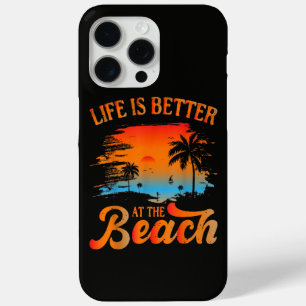 Funda Para iPhone 15 Pro Max La vida es mejor en la playa
