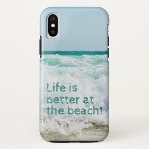 Funda Para iPhone XS La Vida Es Mejor En La Playa Ola