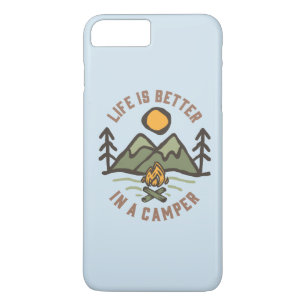 Funda Para iPhone 8 Plus/7 Plus La vida es mejor en un campamento