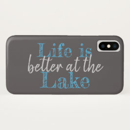 FUNDA PARA iPhone X LA VIDA NÁUTICA ES MEJOR EN EL LAGO |