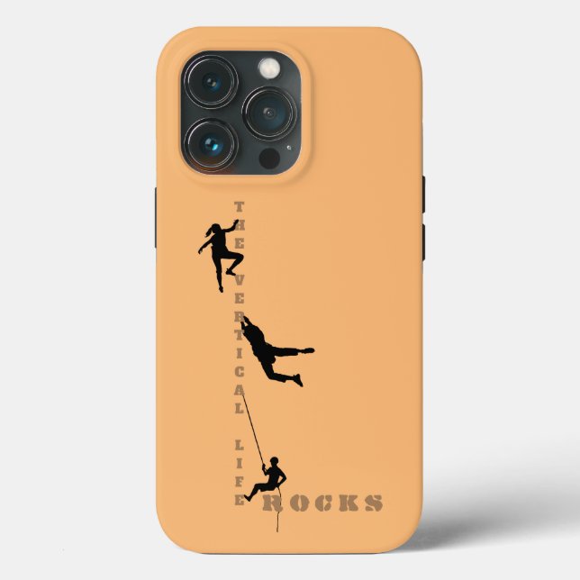 Funda De Case-Mate Para iPhone La vida vertical - Diseño de escalada rocosa (Reverso )