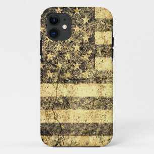 Funda Para iPhone 11 La vieja bandera de Estados Unidos se tambalea con