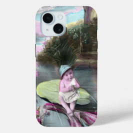 Funda Para iPhone 15 La vieja postal francesa del Día de los Inocentes