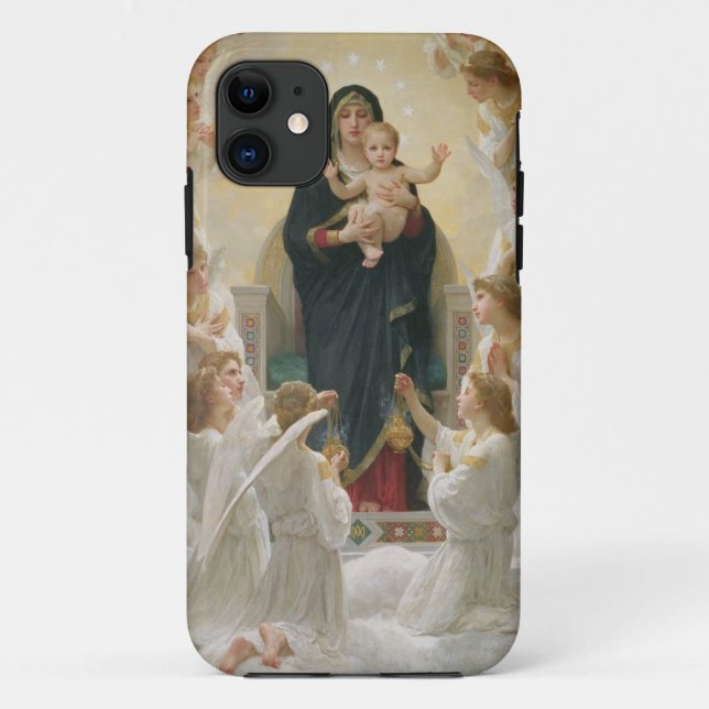 Funda De Case-Mate Para iPhone La Virgen con Angels, 1900 (Reverso)