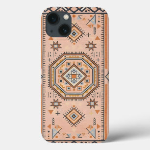 Funda Para iPhone 13 Laberinto Dorado – Geometría Marroquí Moderna