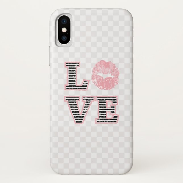 Funda De Case-Mate Para iPhone Labios del amor (Reverso)