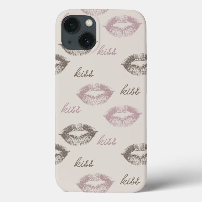 Funda De Case-Mate Para iPhone Labios del beso (Reverso)