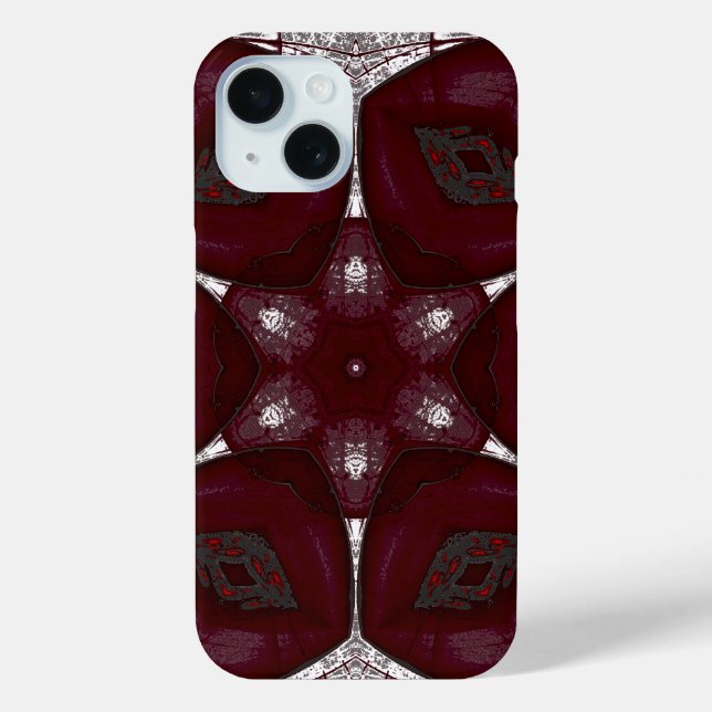 Funda De Case-Mate Para iPhone Labios Flor Prem Mandal (Reverso )