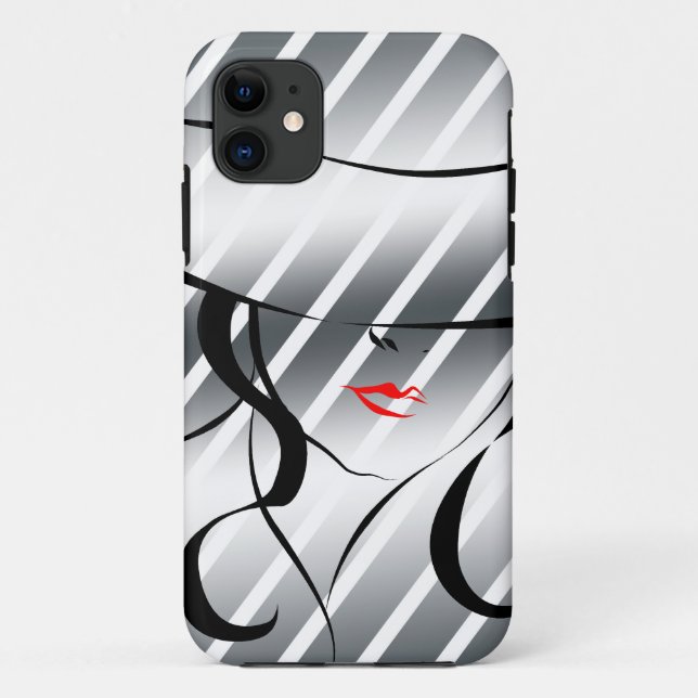 Funda De Case-Mate Para iPhone Labios rojos (Reverso)