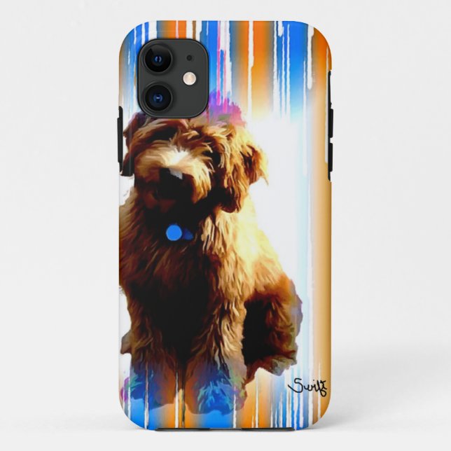 Funda De Case-Mate Para iPhone Labradoodle (Reverso)
