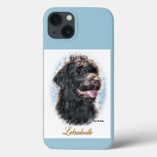 Funda Para iPhone 13 Labradoodle Amantes de los Regalos de Arte