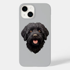 Funda Para iPhone 14 De Case-Mate Labradoodle Perro Negro