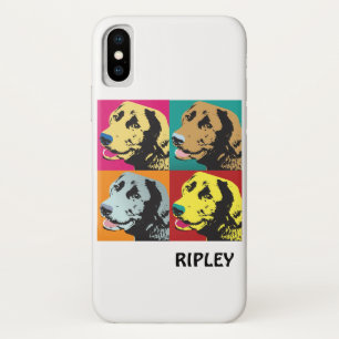 Funda Para iPhone X Labrador de arte pop