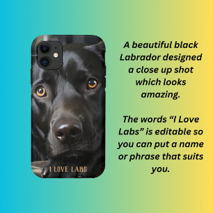 Funda Para iPhone 11 Labrador negro