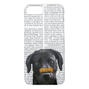 Funda Para iPhone 8/7 Labrador negro con huesos en la nariz