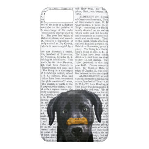 Funda Para iPhone 8 Plus/7 Plus Labrador negro con huesos en la nariz