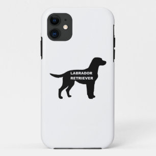 Funda Para iPhone 11 labrador nombre silhouette