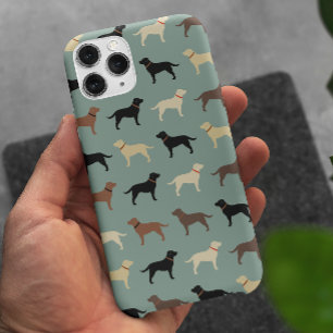 Funda Para iPhone 15 Pro Max Labrador recuperador de láminas de siluetas de per