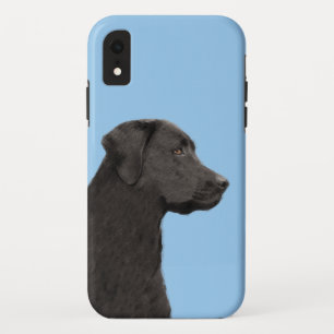 Funda Para iPhone XR Labrador recuperar pintura negra original de perro