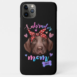 Funda Para iPhone 11 Pro Max Labrador Recuperever Mom Watercolor Dog Mom GIft