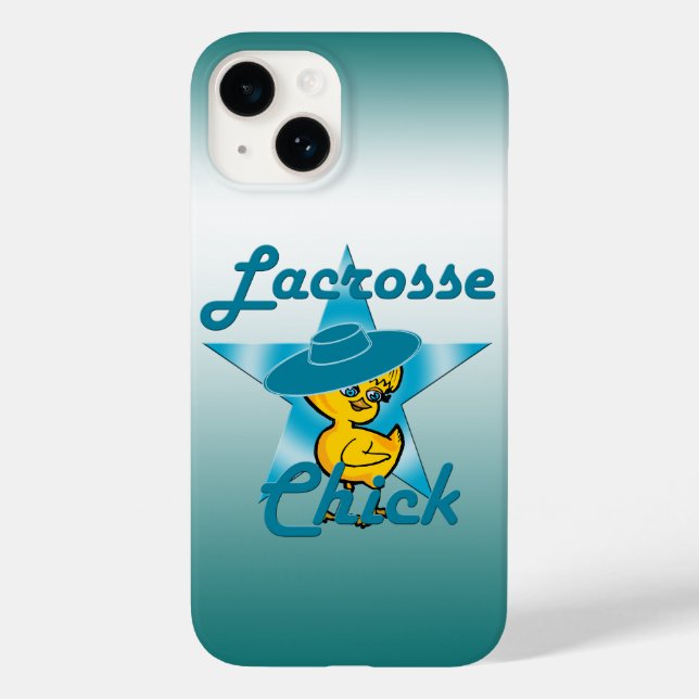 Funda De Case-Mate Para iPhone Lacrosse Chick #7 (Reverso )