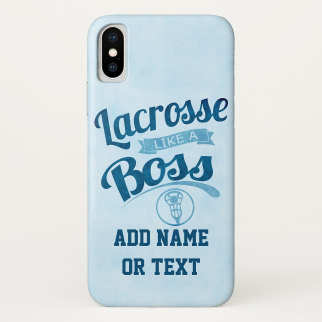 Funda De Case-Mate Para iPhone Lacrosse Como Un Jefe (Reverso)
