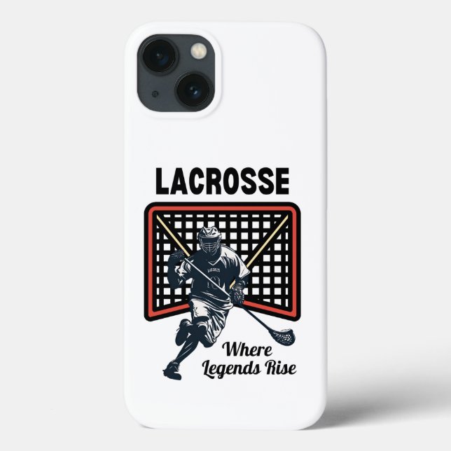Funda De Case-Mate Para iPhone Lacrosse: Donde las leyendas se alzan (Reverso)