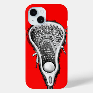 Funda Para iPhone 15 Lacrosse Sports Red