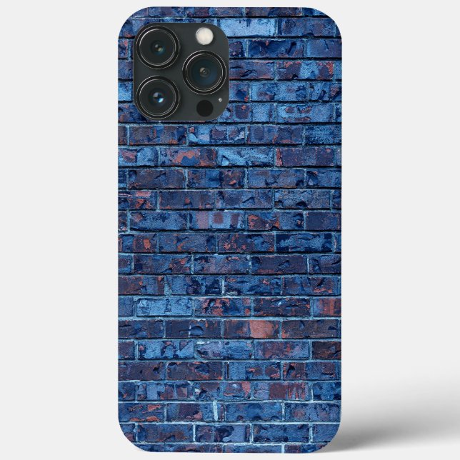 Funda De Case-Mate Para iPhone Ladrillo expuesto azul Genial (Reverso )