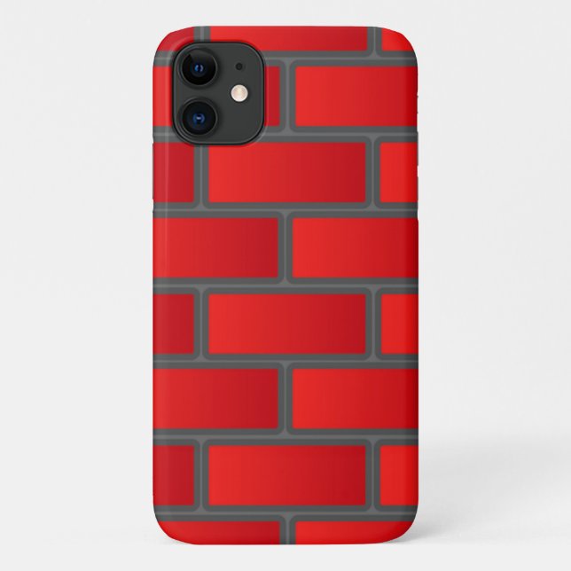 Funda De Case-Mate Para iPhone Ladrillo rojo (Reverso)